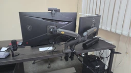 Кронштейн-подставка для двух мониторов North Bayou NB F160 VESA 17" - 27" настольный с 3D регулировкой и функцией PIVOT Черный фото от покупателей 14