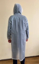 Плащ дождевик с капюшоном для взрослых Dark Blue водонепроницаемое пончо для мужчин /женщин с защитой от дождя и ветра, синий (103301162) фото от покупателей 14