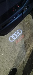 Підсвічування дверей з логотипом авто Audi (Ауді). Підсвічування в двері led White/Red фото від покупців 1