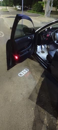 Підсвічування дверей з логотипом авто Audi (Ауді). Підсвічування в двері led White/Red
