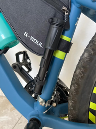 Насос для велосипедів ручний 100 PSI велосипедний міні насос для м'яча надувного матраца кола куль шин велонасос компактний велосипедний насос портативний з кріпленням алюмінієвий з 3 насадками N5566 WEST BIKING Чорний 73574 фото від покупців 4
