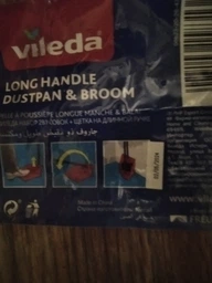Набор для уборки Vileda совок с длинной ручкой + метла Vileda Dustpan & Broom (4023103158313)