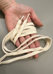 Хлопковые плоские шнурки для обуви с наконечниками Cordones пара шнурков для кроссовок / кед / конверсов, 2 шт, 160 см, черный (104305370) фото от покупателей 1