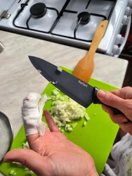 Нож шеф-повара Tefal Fresh Kitchen с чехлом 15 см (K1220304) фото от покупателей 1
