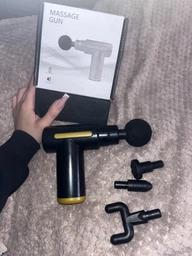 Массажер ручной перкуссионный Mini Massager Gun со встроенным экраном, аккумуляторный, портативный