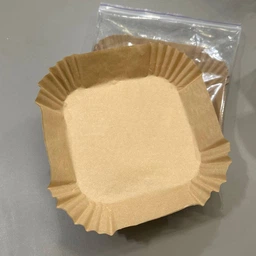 Квадратні пергаментні форми для аерогриля / духовки / мультипечі Disposable Paper одноразовий пергаментний папір для випічки / м'яса / риби / овочів, 20х16х4.5 см, 15 шт, бежевий (104172364)