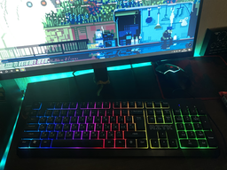 Клавиатура проводная RZTK Membrana RGB USB Black фото от покупателей 5