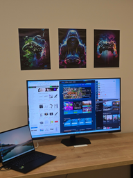 Монитор 43" Samsung Mini LED Odyssey Neo G7 S43CG70 SmartTV (LS43CG700NIXUA) 4K UHD Mini LED / Quantum Dot / 144Hz / 10-Bit / HDR 600 / HDR10+ / FreeSync Premium Pro / G-SYNC Compatible / DCI-P3 95% / HDMI 2.1 / SmartTV Tizen / WiFi / Bluetooth / LAN