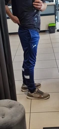 Спортивні штани для футболу чоловічі Puma Individualrise Pant 65947603 XL Black-White (4067978201248)
