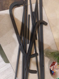 Подвійна стійка вішалка для одягу та взуття Loft Rack TW-608 сталева підлогова з полицею Black фото від покупців 3