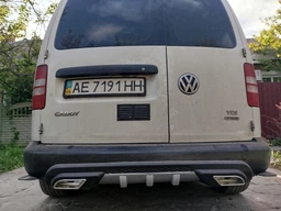 Универсальный Задний Диффузор DPT Sport V-1 (Серый-2026Черный Глянец) фото от покупателей 1