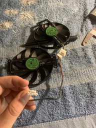 Вентилятор кулер для видеокарты ASUS RTX 3050 3060 TI DUAL T129215SU Everflow (FDC10H12S9-C CF9010U12S) комплект 2 шт (№372.1) фото от покупателей 1
