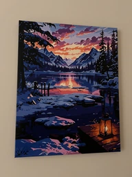 Картина для малювання за номерами Art Craft Зимовий пейзаж 40x50см (11056-AC)