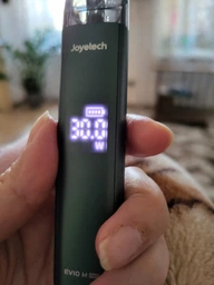 Многоразовая электронная сигарета вейп Pod система Joyetech Evio M Pro 1100 mAh Carbon + кабель type-c ACG в комплекте к под системы под перезаправляемая курилка электронка подик для заправки жидкости до 30 Вт