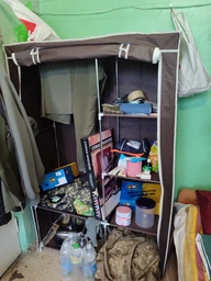 Складной шкаф Wardrobe Коричневый тканевый (88105SHKM) CLS55 фото от покупателей 7
