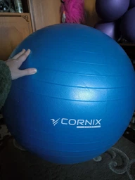 М'яч для фітнесу (фітбол) Cornix 65 см Anti-Burst XR-0021 Blue фото від покупців 10