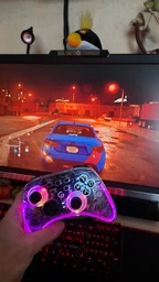 Беспроводной геймпад GamePro GPX13T 2.4G/BT 5.1/USB (Switch/PC/iOS/Android) RGB Transparent фото от покупателей 3