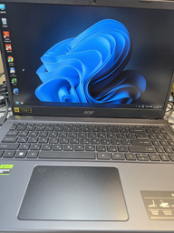 Ноутбук Acer Aspire 7 A715-76G-51C4 (NH.QN4EU.003) Charcoal Black / Intel Core i5-12450H / RAM 8 ГБ / SSD 512 ГБ / nVidia GeForce RTX 2050, 4 ГБ / Підсвітка клавіатури