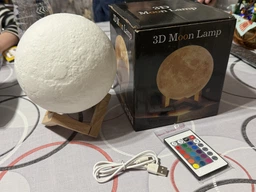 Ночник 3D светильник луна Moon Touch Control 15 см, 5 режимов