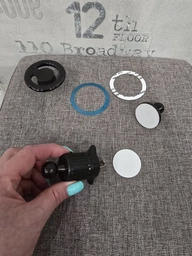 Автомобільний магнітний тримач для телефона MagSafe Air Outlet (без зарядки), GPS на повітропровід та панель, чорний (YS1001999)