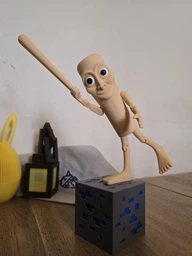 Фигурка Тун Тун Тун Сахур - 3D мем из TikTok, подвижная, с бейсбольной битой фото от покупателей 1