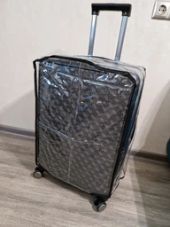 Чехол на чемодан прозрачный CoverCase размер M 24" (T-18939) фото от покупателей 3