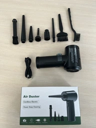 Аккумуляторный ручной компрессор Air Duster C4915 для продувки Black фото от покупателей 3