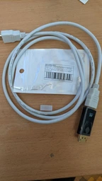 Перехідник - конвертер DisplayPort to HDMI 4K 1080P адаптер для передачі відеосигналу на ПК / ноутбук / проектор HDTV, 7х2.3х1.9 см, чорний (102435761) фото від покупців 2