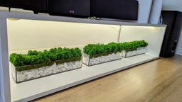 Моссариум со стабилизированым мхом MiNature Moss натурально зелёный 30 см фото от покупателей 3
