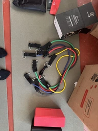 Набор трубчатых эспандеров U-Powex Home Gym 5 штук Резиновые жгуты для фитнеса чехол 2601264201 фото от покупателей 1
