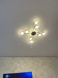 Люстра світлодіодна LED з пультом, DIMMER, 134w Sneha (99650916068/8+1 BLACK) фото від покупців 1