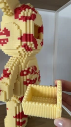 Конструктор Magic Blocks в виде мишки Bearbrick "Kisses” 43 см фото от покупателей 1