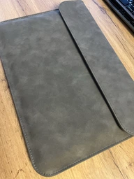 Чохол конверт для ноутбука з Еко-замші DDC для Macbook Air Pro 13"-14" Темно-сірий (DDC-PU09) фото від покупців 2