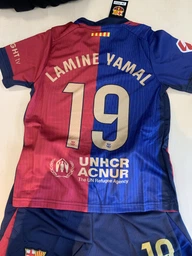 Форма футбольна дитяча Lamine Yamal (Ламін Ямаль) 19 Barcelona 24/25, р. 18 зріст 100-110 см. червоний-синій фото от покупателей 3