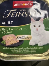 Вологий корм Animonda Vom Feinsten для котів з куркою лососем і шпинатом 100 г фото від покупців 2