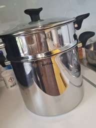 Каструля з кришкою та паровим кошиком Tefal Primary 24 см 9 л  (E3089514) фото від покупців 3