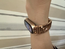 Ремінець металевий Mi Jobs Plus з металевим кріпленням для Xiaomi Mi Smart Band 10/9/8 Rose Gold (mrk3458) фото від покупців 13