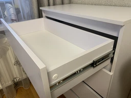 Комод с 4 ящиками Лофт КМД-06 Ш 803 / В 998 / Г 402 мм Белый, Nikoshop фото от покупателей 2