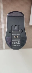 Бездротова легка магнітна миша Ajazz AJ159P PAW3395 2.4G 26000 DPI RGB Біла фото від покупців 3