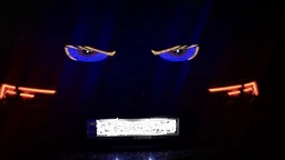 Светящиеся глаза на фуру, грузовик на лобовое стекло DEVIL'SEYE BLUE - LED Глаза Дьявола на машину електронные XL8