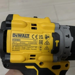 Шуруповерт DeWALT XR Li-Ion PowerStack 90 Нм, 18V 1x1.7Ah, кейс TSTAK (DCD805E1T)