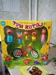Игровой набор Три кота N73 с велосипедом