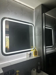 Зеркало Омега с LED подсветкой L-03 (500х700) фото от покупателей 6