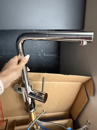 Комплект змішувача для кухні з висувним виливом Grohe Blue Pure Minta з фільтром зворотного осмосу Ecosoft Standard (MO55030601) фото от покупателей 3