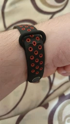 Ремінець BeCover Vents Style для Xiaomi Mi Smart Band 5/Mi Smart Band 6 Black-Red (705153)