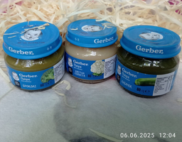 Упаковка пюре гомогенизированного овощного Gerber Кабачок для детей с 6 месяцев 80 г х 6 шт (7613287348043) фото от покупателей 13