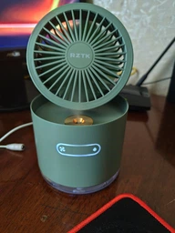 Вентилятор с увлажнением аккумуляторный RZTK Multi Fan White фото от покупателей 7