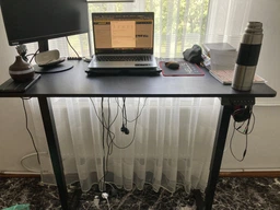 Стол с электрорегулировкой высоты RZTK eDesk 2 1200 х 600 мм Black фото от покупателей 4