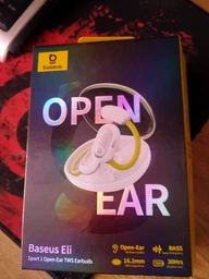 Бездротові навушники Baseus Eli Sport 1 Open-Ear TWS Earbuds, IPX4, BT5.3, 65mAh, 600mAh, 7.5h, Cosmic Black A00064400121-00
