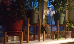 Подставка для вазона, цветов 20.5x30 см из дерева WoodDecor покрытая маслом